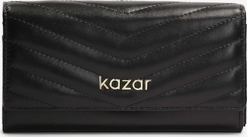 Portamonete di Kazar in nero: frontale