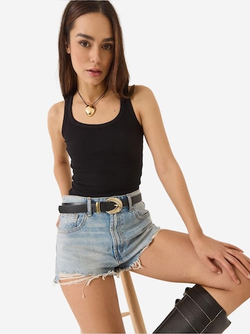 Bianco Lucci Top in Schwarz