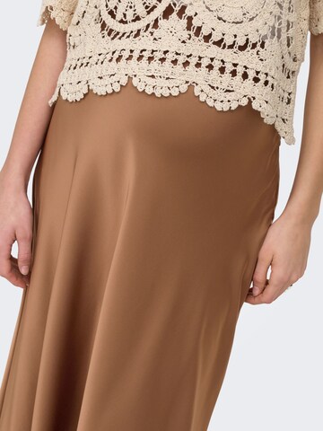 Only Maternity Nederdel 'OLMSeally' i brun