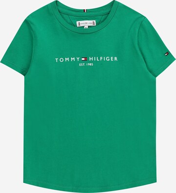 Regular T-Shirt 'ESSENTIAL' TOMMY HILFIGER en vert : devant