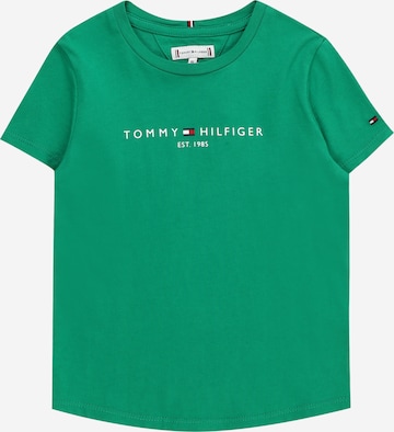 TOMMY HILFIGER T-Shirt 'ESSENTIAL' in Grün: predná strana