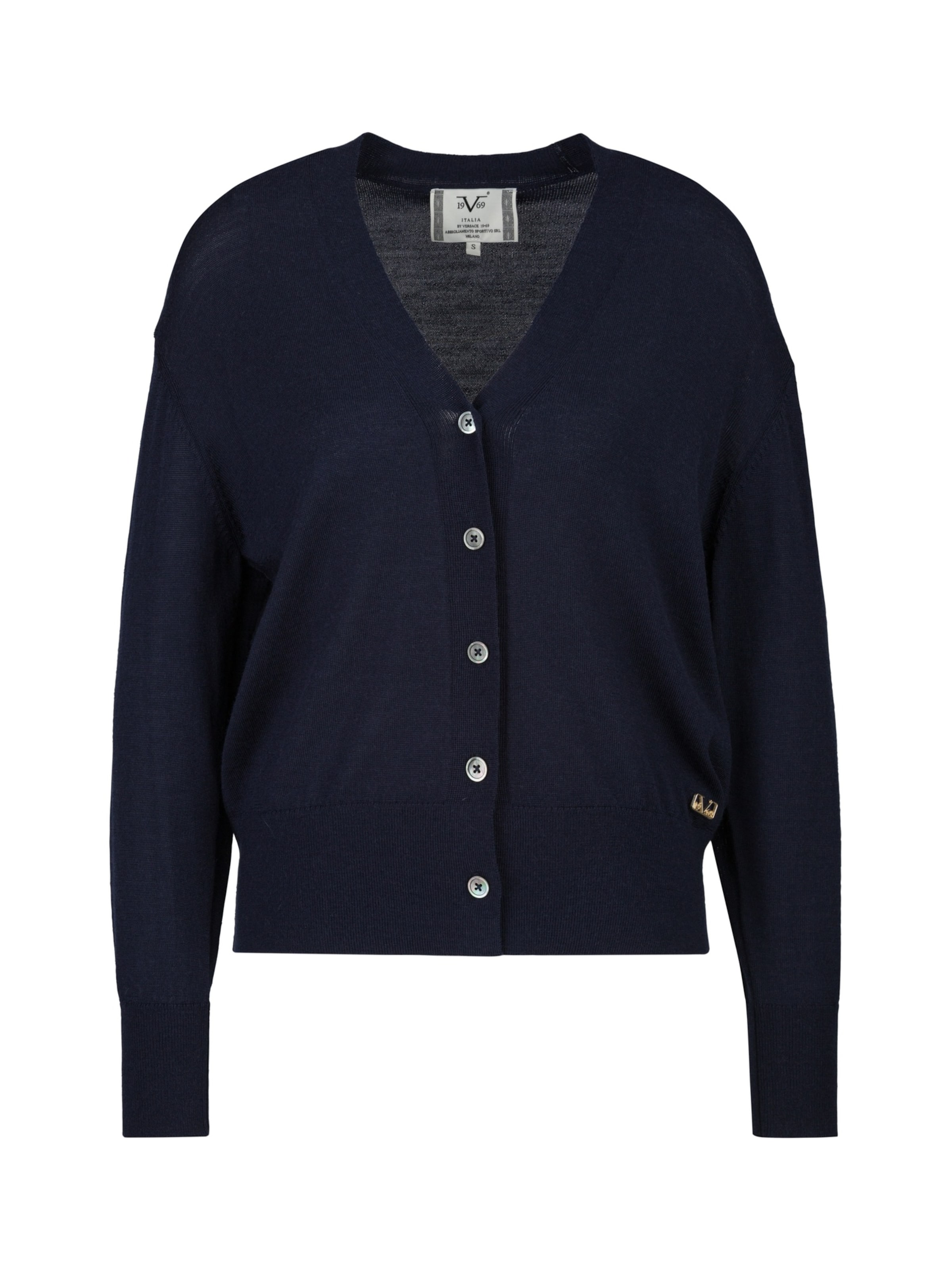 Cardigan 'Veronica' 19V69 ITALIA en bleu : devant