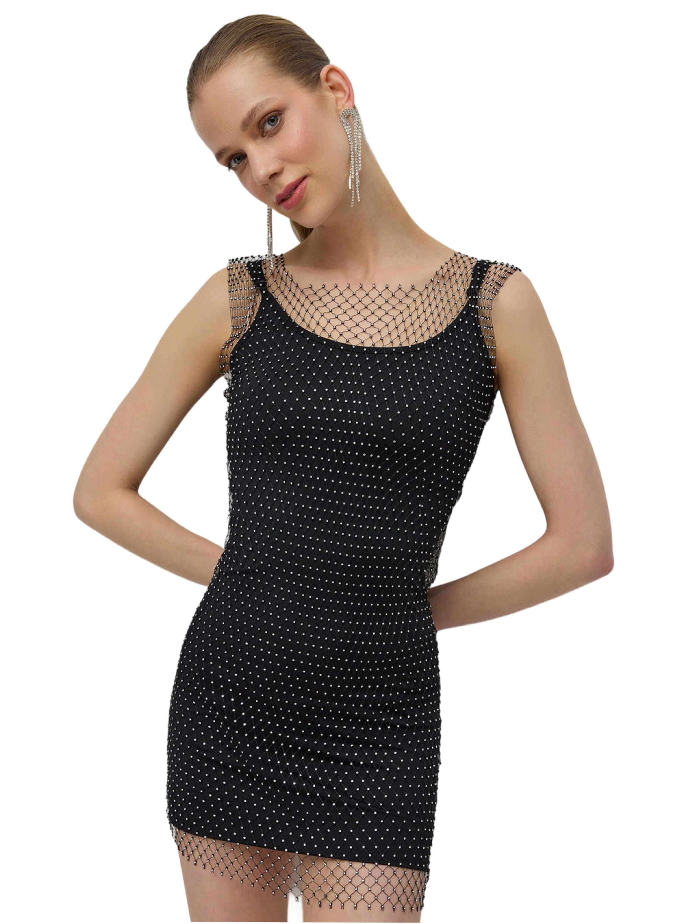 No Matter What Dress in Black: front