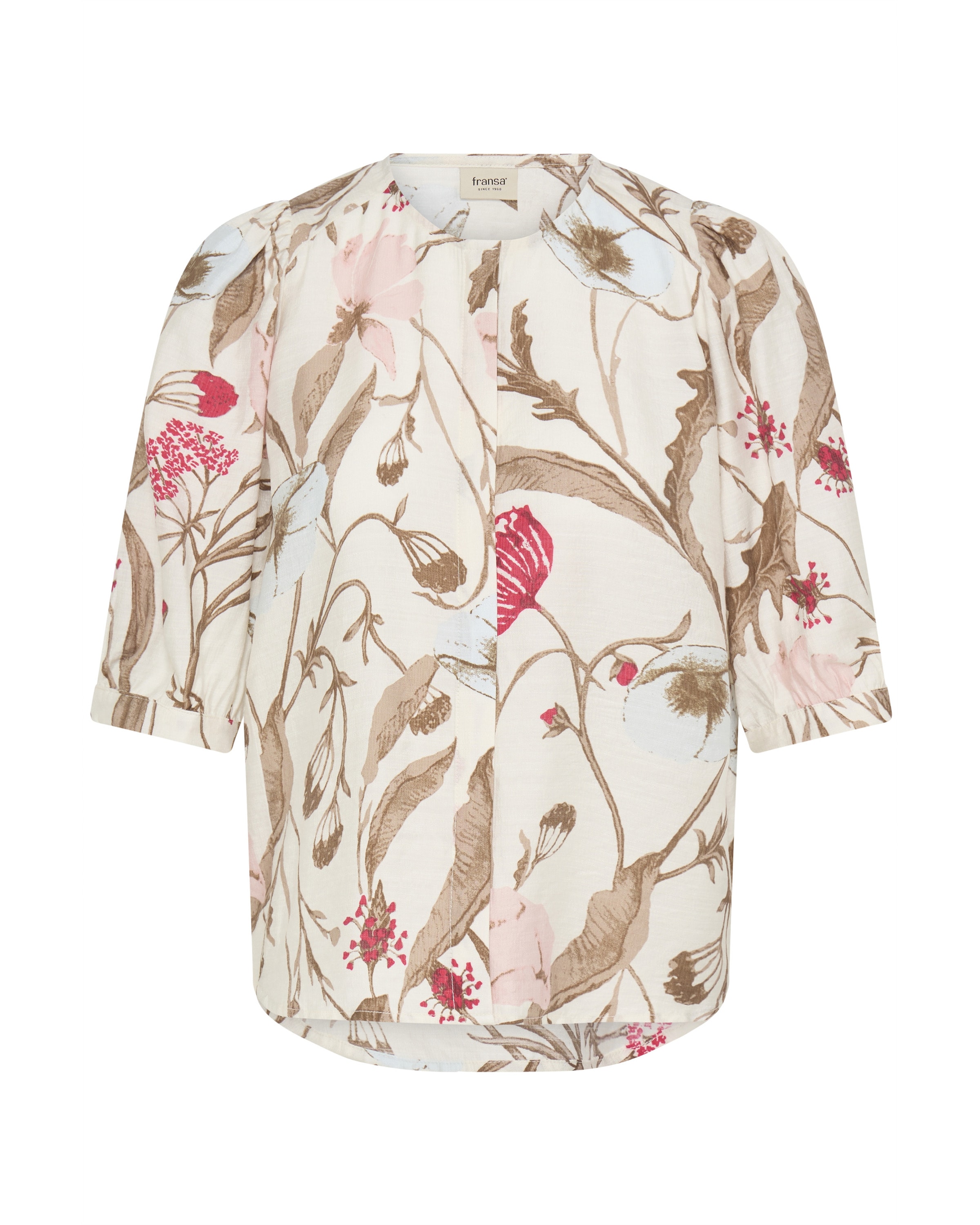 Fransa Blouse 'FRARIANA' in Beige: voorkant