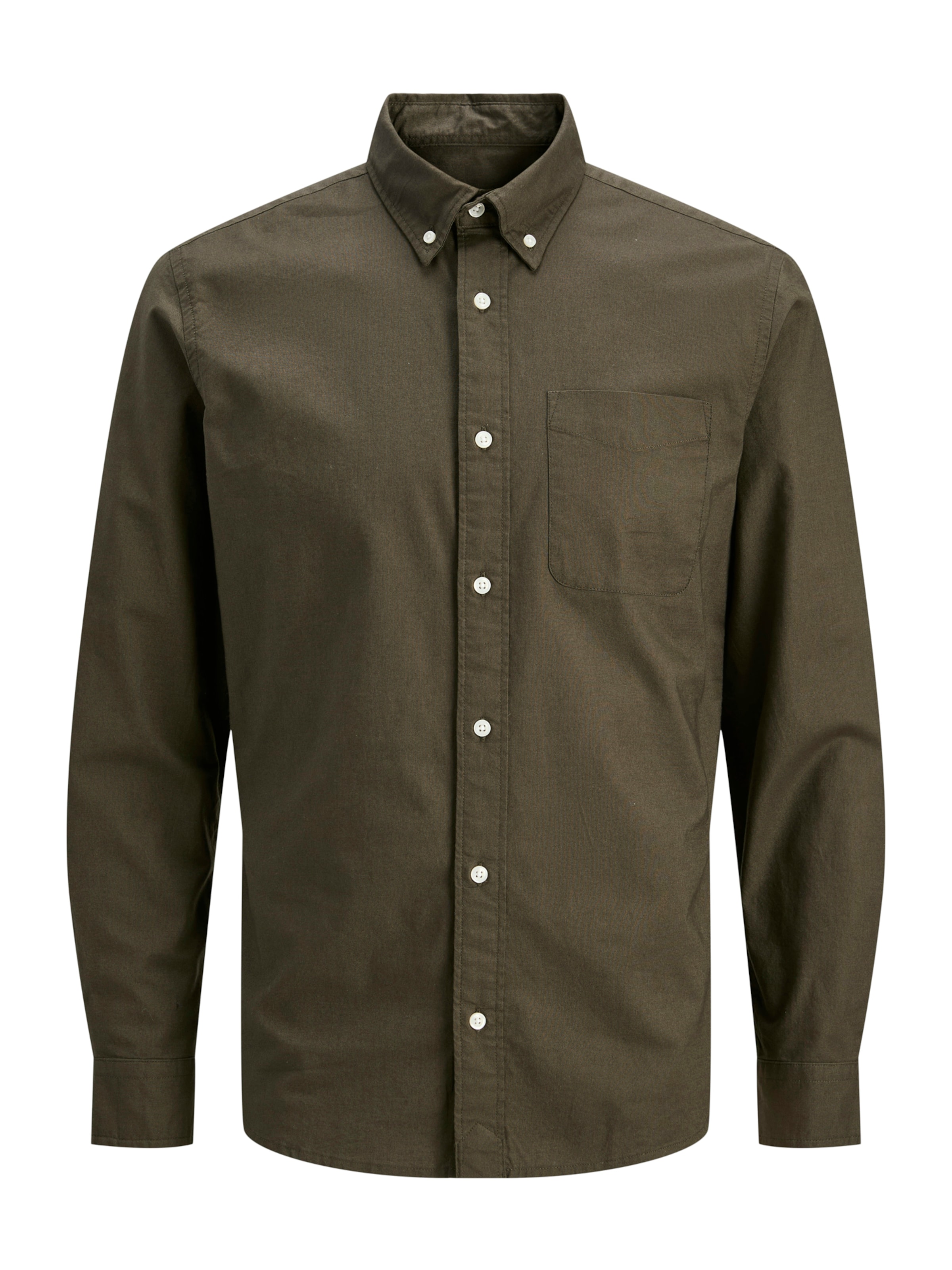 Jack & Jones Premium Overhemd 'JPRBLUBrook' in Groen: voorkant