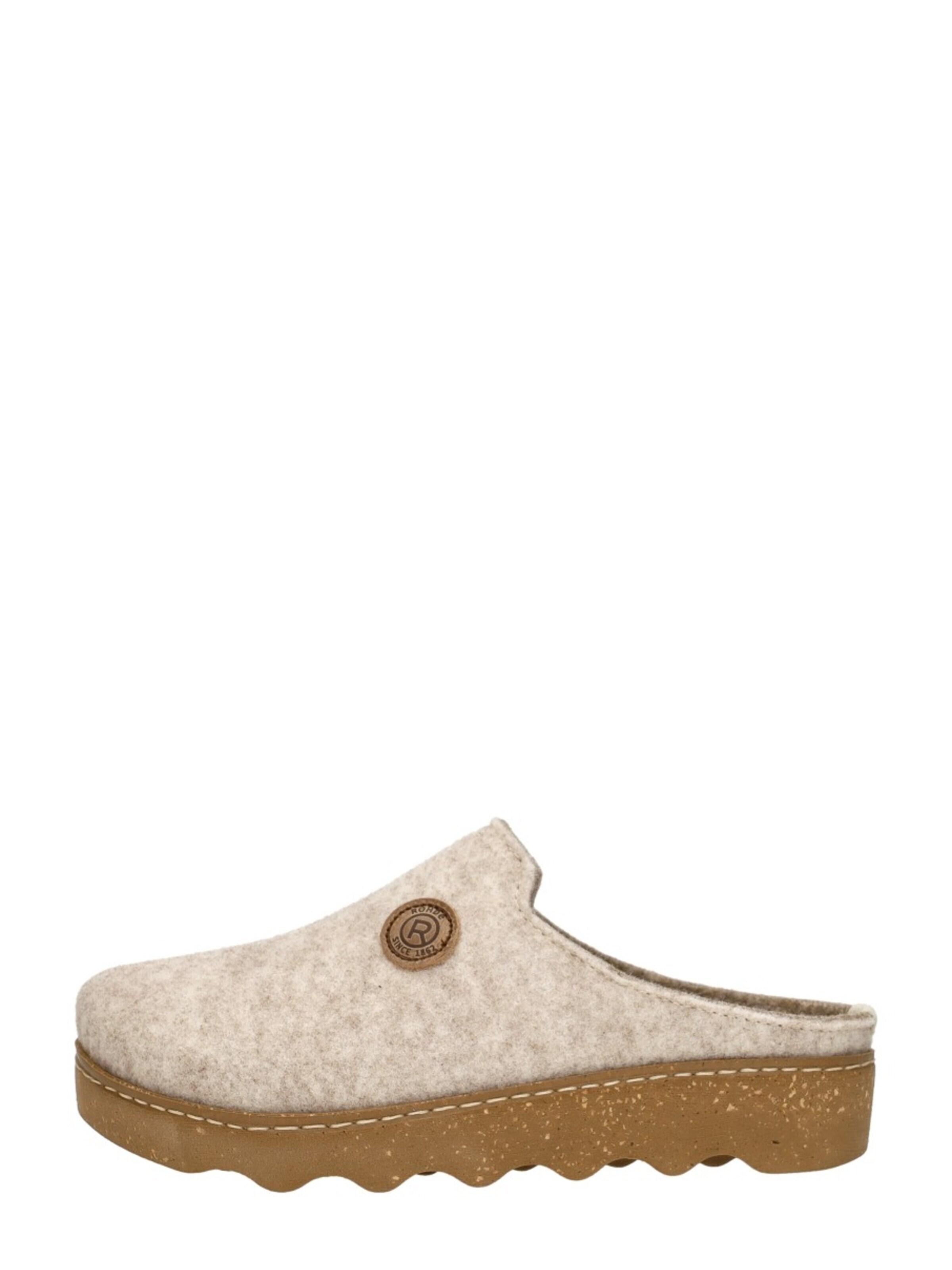 ROHDE Huisschoenen 'Pantoffels Open' in Beige: voorkant