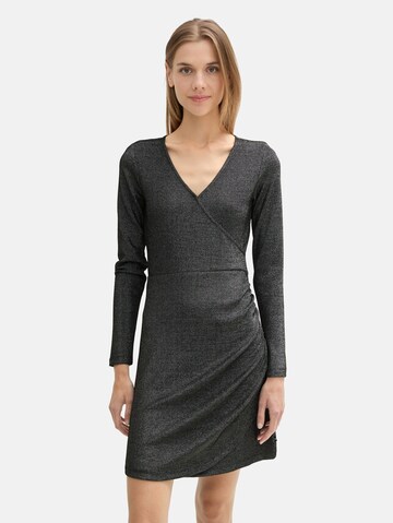 TOM TAILOR DENIM Kleid in Schwarz: Vorderseite