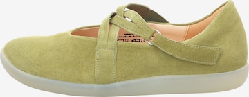 THINK! Ballet Flats with Strap in Green
