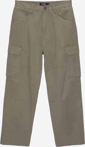 Pull&Bear Cargobroek in Groen: voorkant