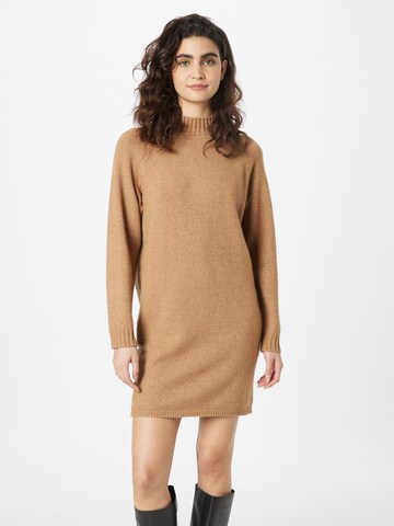 HUGO Red Knitted dress 'Sosonzy' in Brown: front