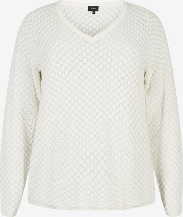 Zizzi Pullover 'Melsa' i hvid: forside