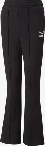 PUMA Flared Pants in Black: front