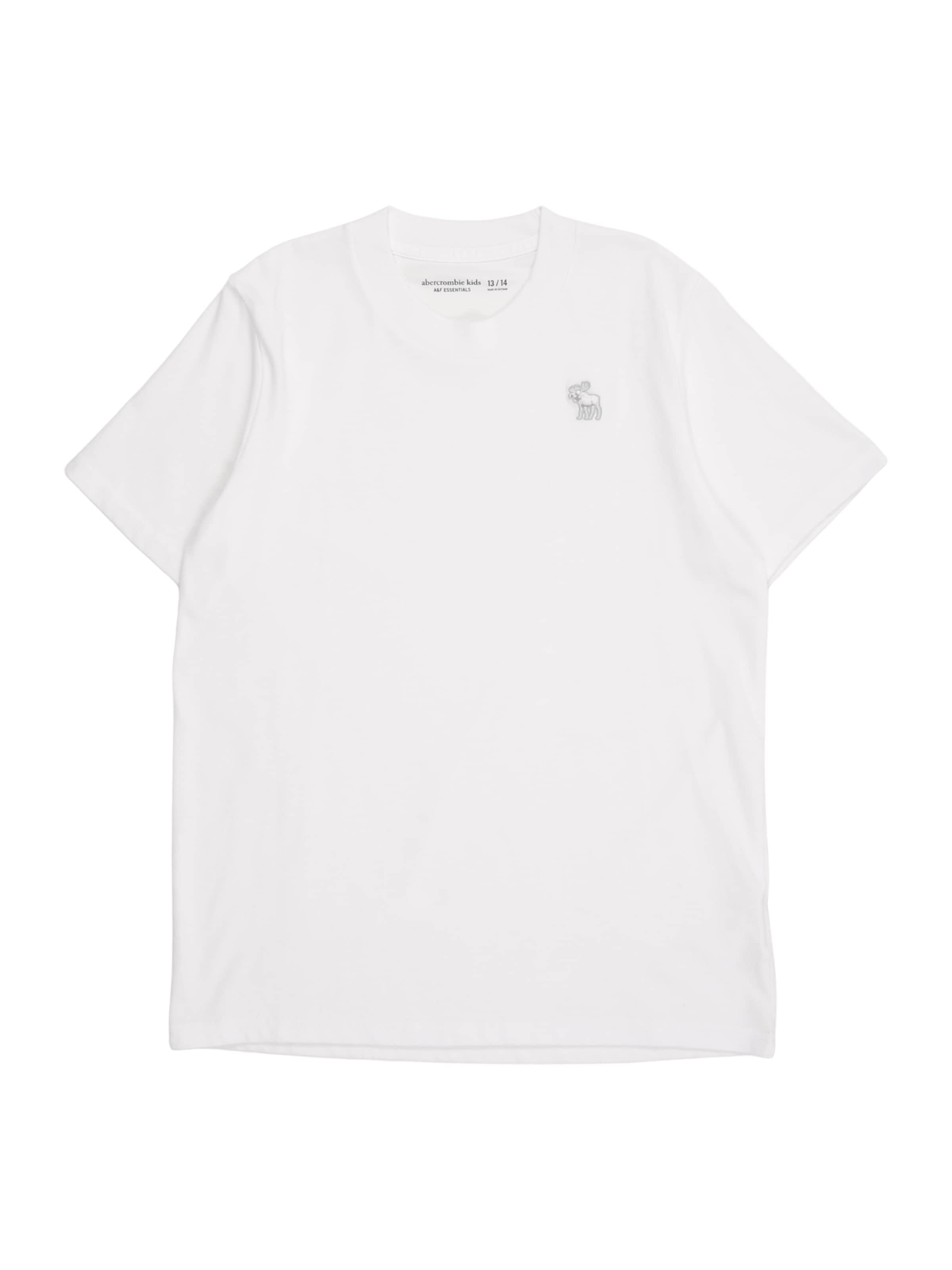 Abercrombie & Fitch Футболка 'ESSENTIAL' в Белый: спереди