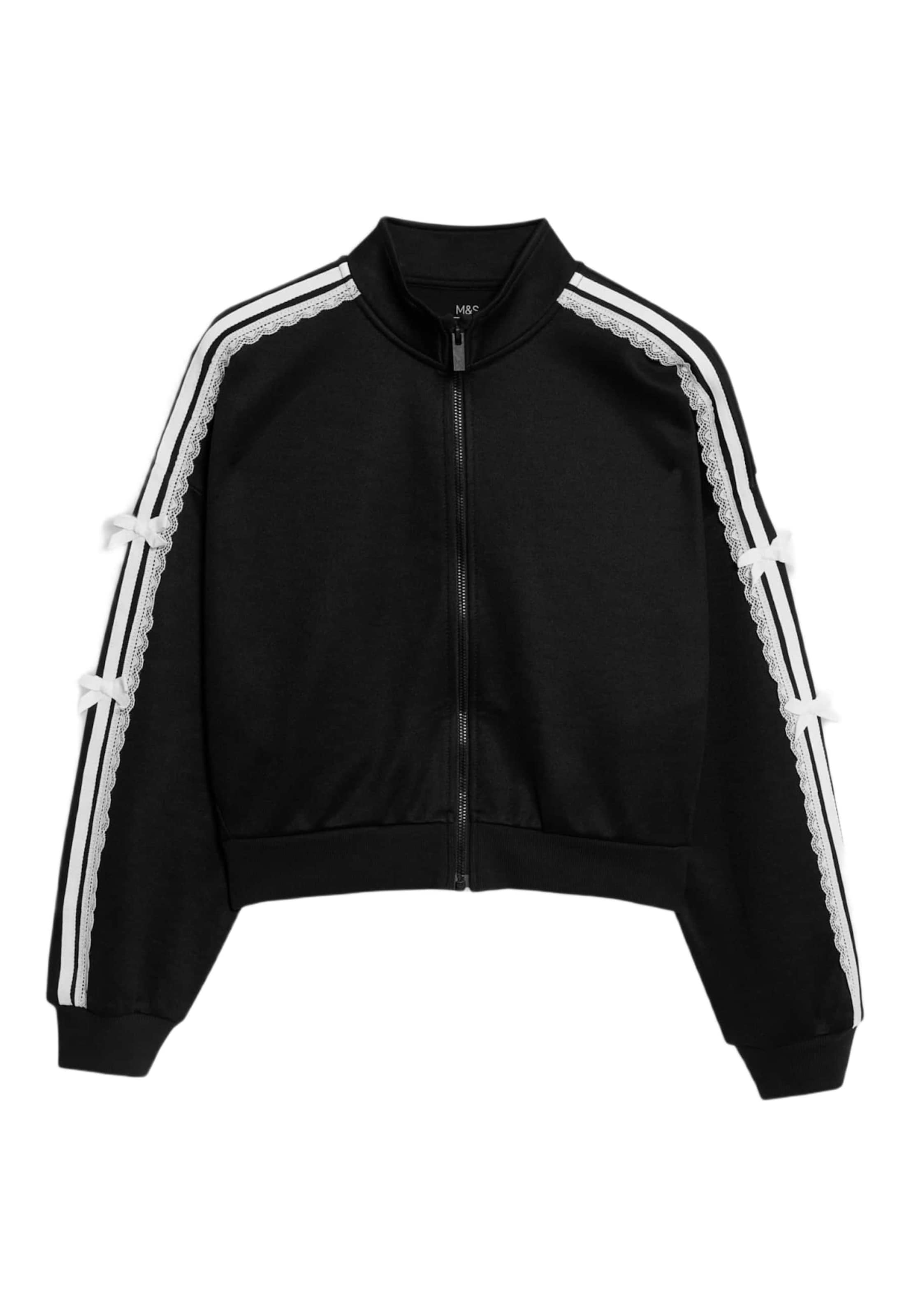 Marks & Spencer Sweatjacke in Schwarz: Vorderseite