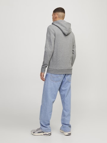 JACK & JONES - Sudadera con cremallera en gris