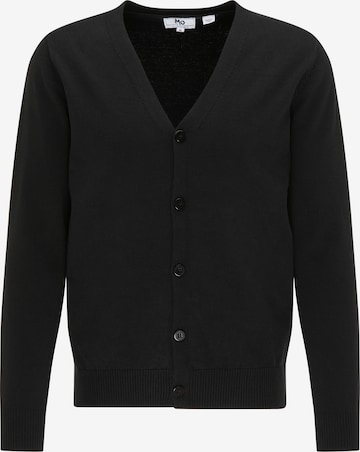 Mo ESSENTIALS Knit cardigan in Black: front