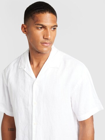 JACK & JONES Comfort fit Button Up Shirt 'JPRCCLAWRENCE' in White