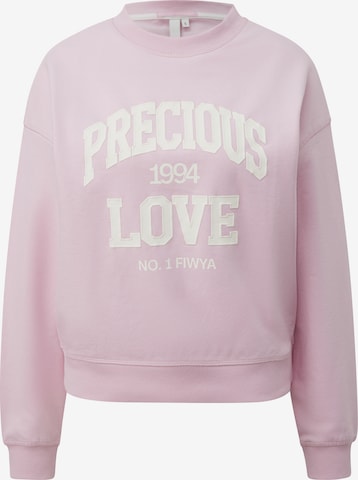 QS Sweatshirt in Pink: Vorderseite