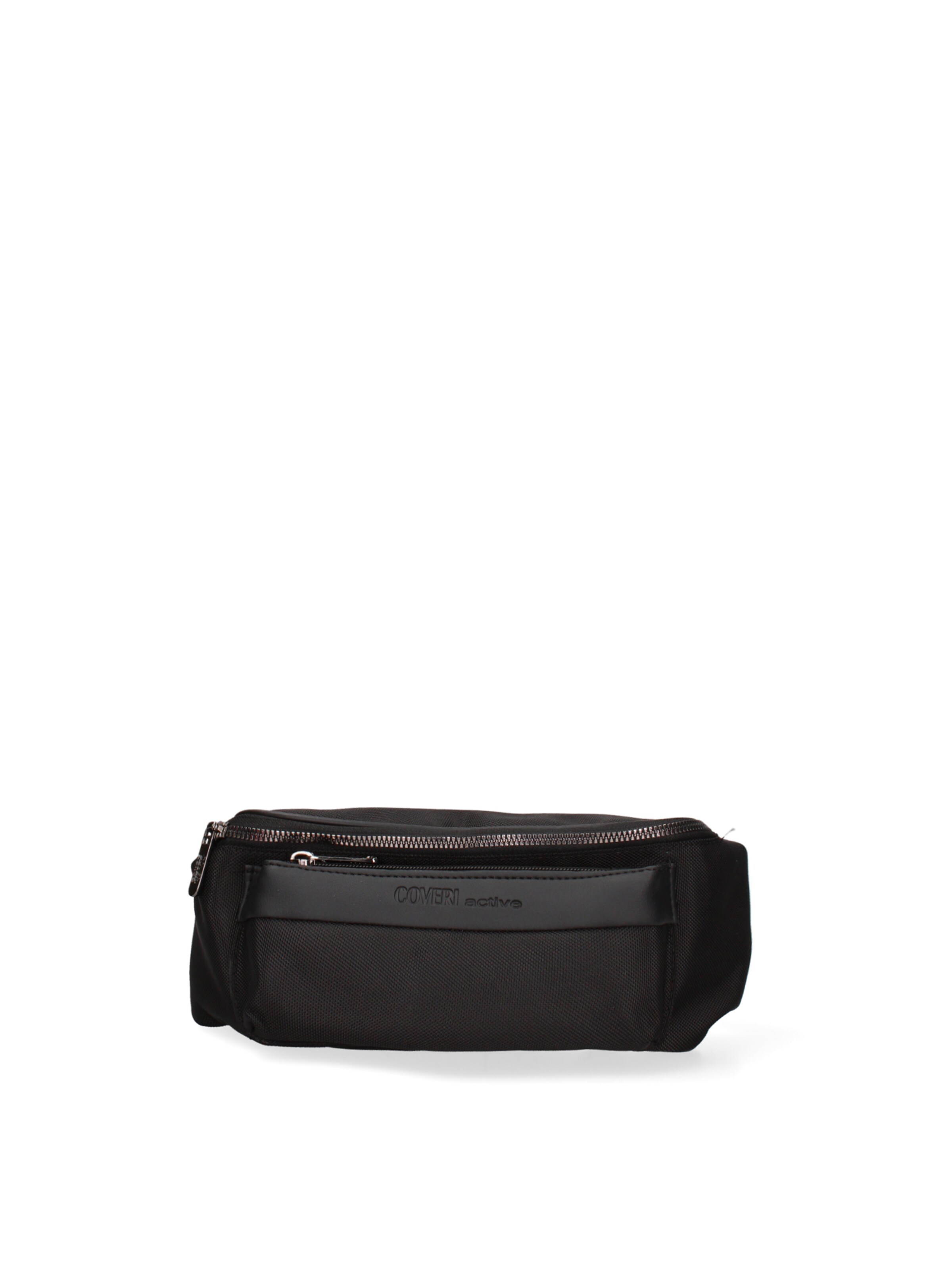 Marsupio 'Marsupio Uomo PVC con Zip - Coveri Collection 21x13x5,5 cm' di Coveri Collection in nero: frontale