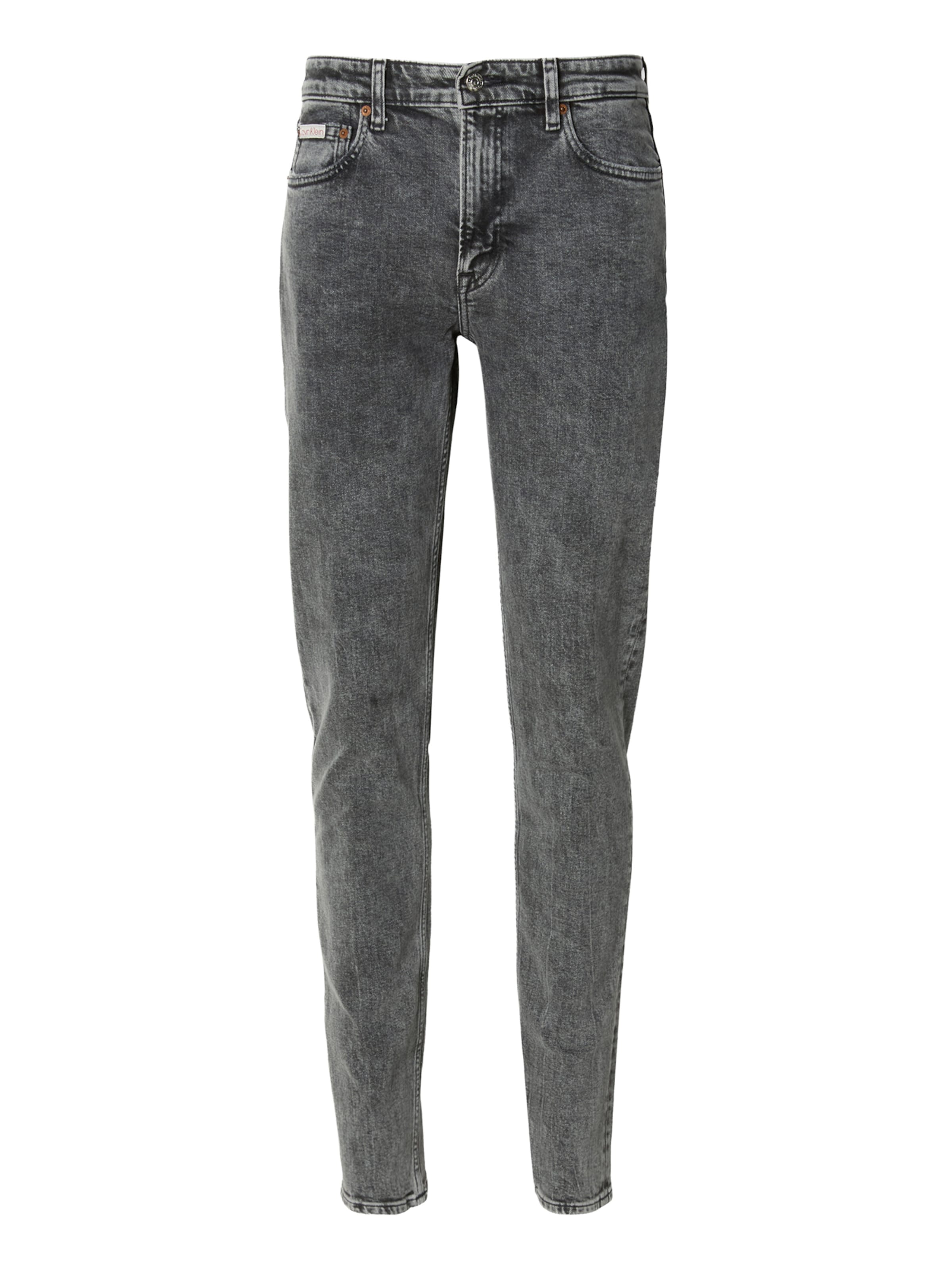 Calvin Klein Jeans Liibuv Teksapüksid, värv hall: eest vaates