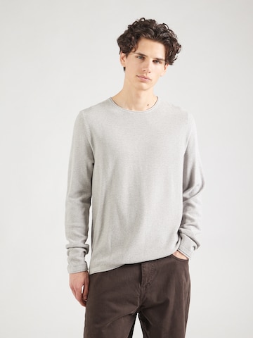 Pull-over QS en gris : devant