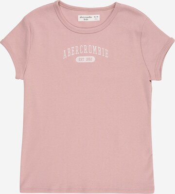 rožinė Abercrombie & Fitch Marškinėliai 'ESSENTIALS': priekis