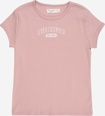 Abercrombie & Fitch T-shirt 'ESSENTIALS' i rosa: framsida