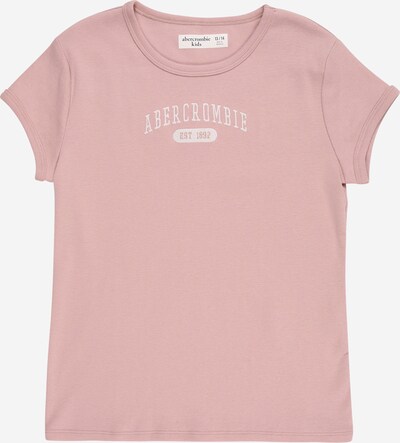 Abercrombie & Fitch Μπλουζάκι 'ESSENTIALS' σε ροζ / λευκό, Άποψη προϊόντος