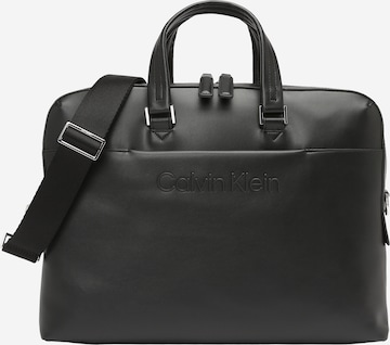 Calvin Klein Laptop Bag in Black: front