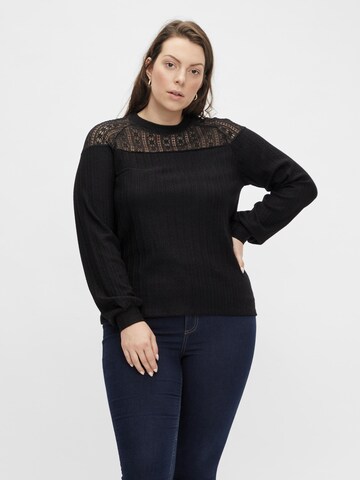 EVOKED - Blusa en negro: frente