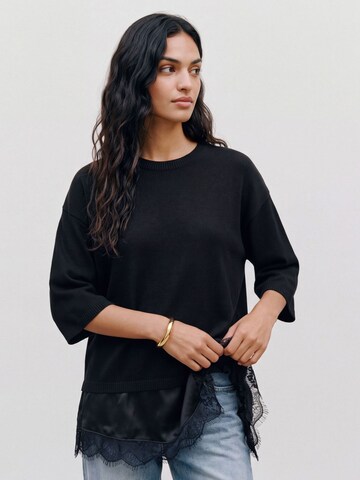VERO MODA Trui 'VMJanne' in Zwart: voorkant
