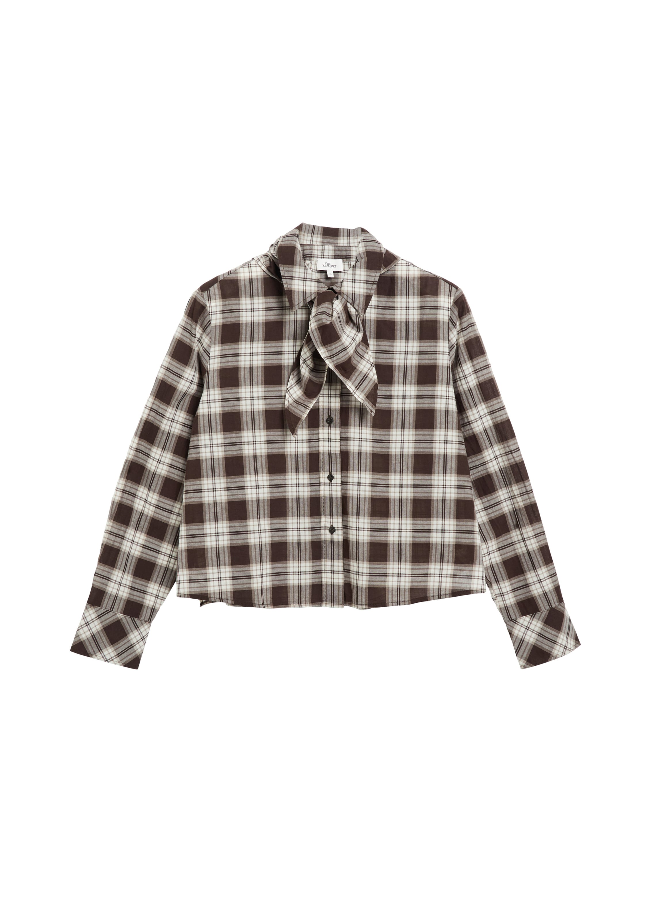 s.Oliver Blouse in Bruin: voorkant