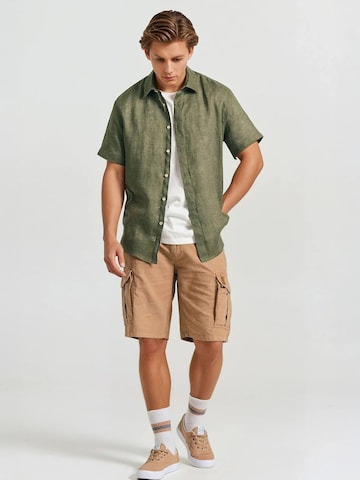 Funky Buddha Regular fit Overhemd in Groen