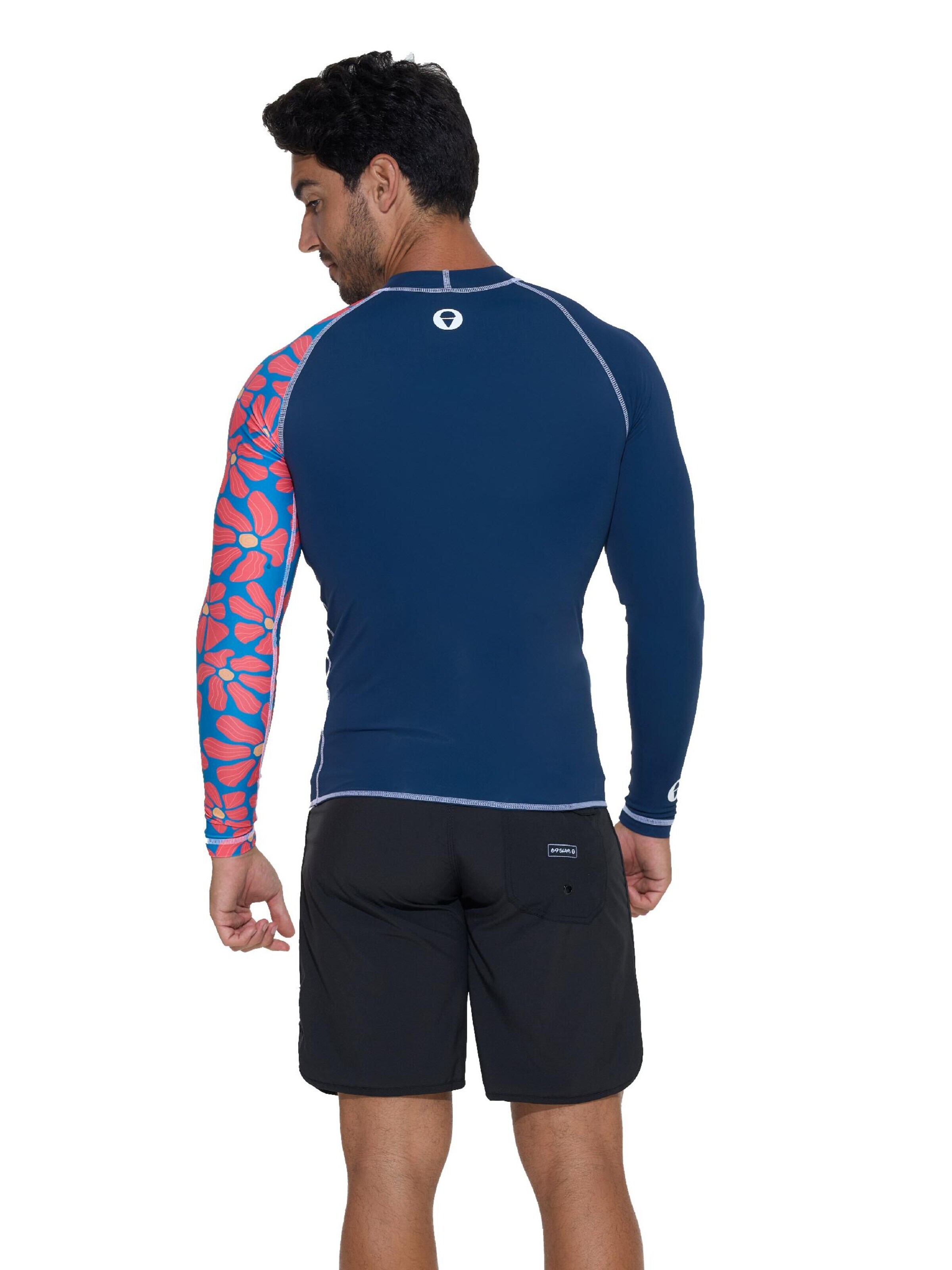 69Slam - Camiseta funcional 'DIEGO UPF50 FLORA MYRIAD' en azul