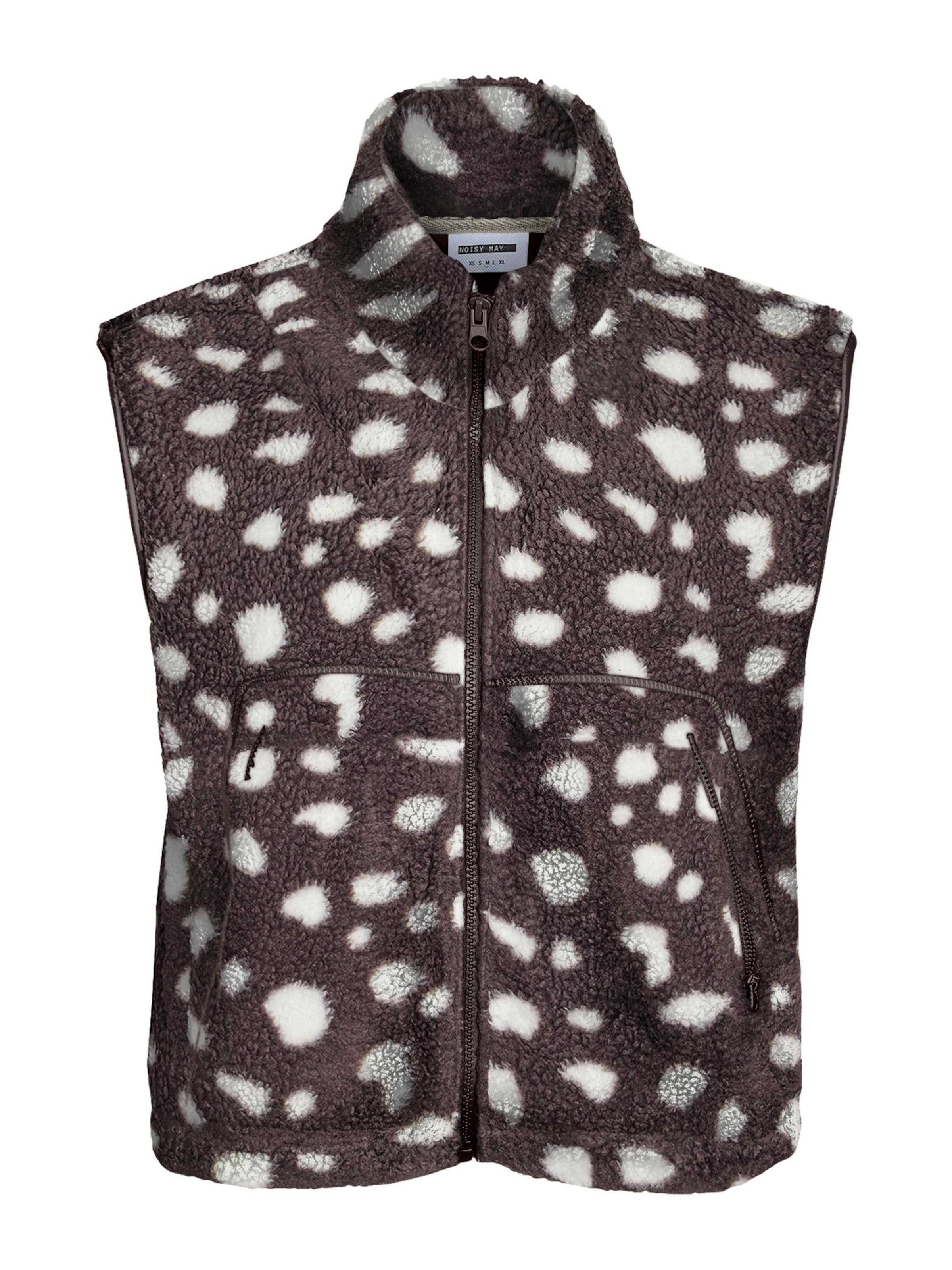Gilet 'NMMASEY' di Noisy may in marrone: frontale