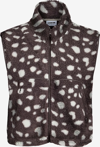 Gilet 'NMMASEY' di Noisy may in marrone: frontale