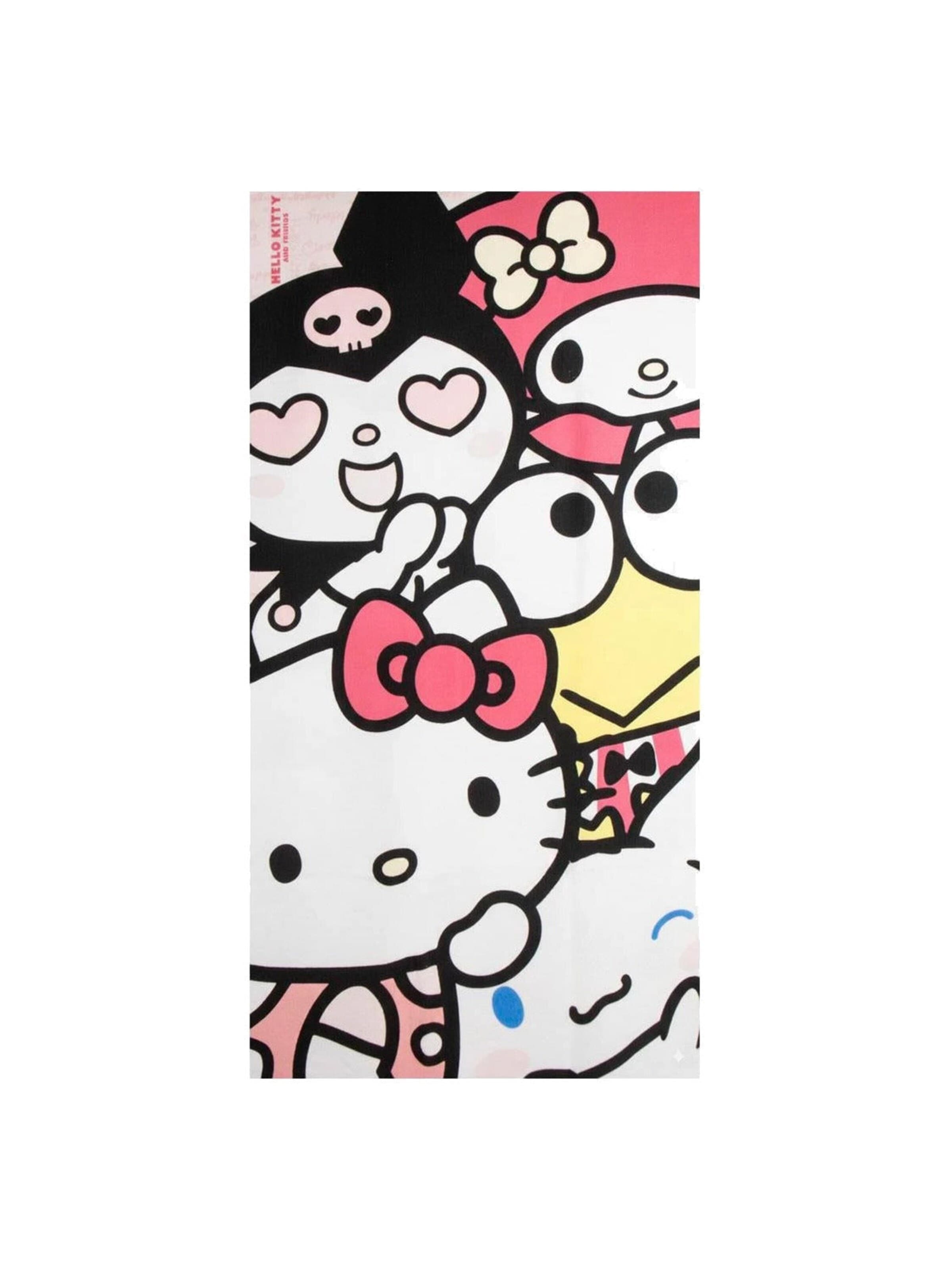 HELLO KITTY Strandlaken in Wit: voorkant