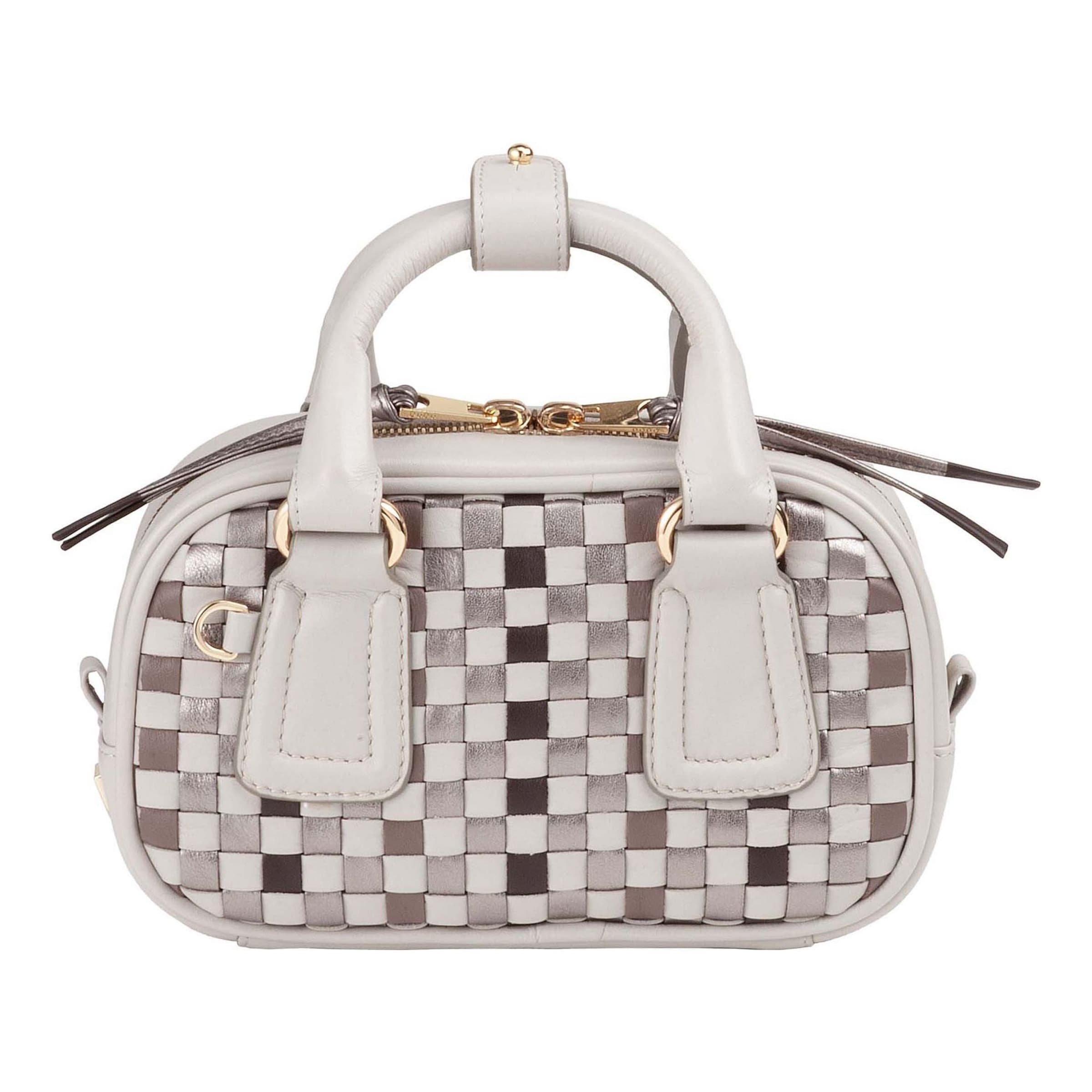 DuDu Handbag in Beige: front