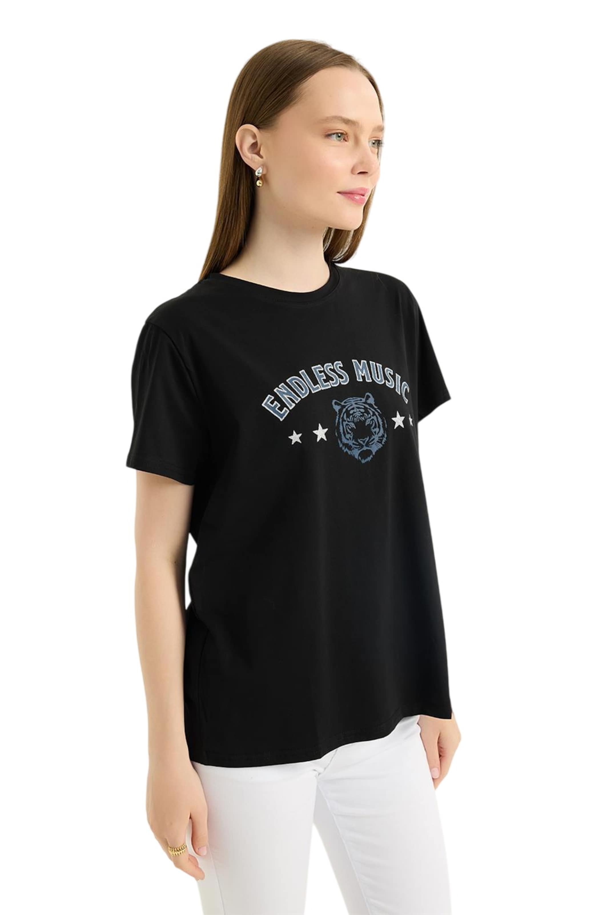 HOME STORE T-Shirt in Schwarz