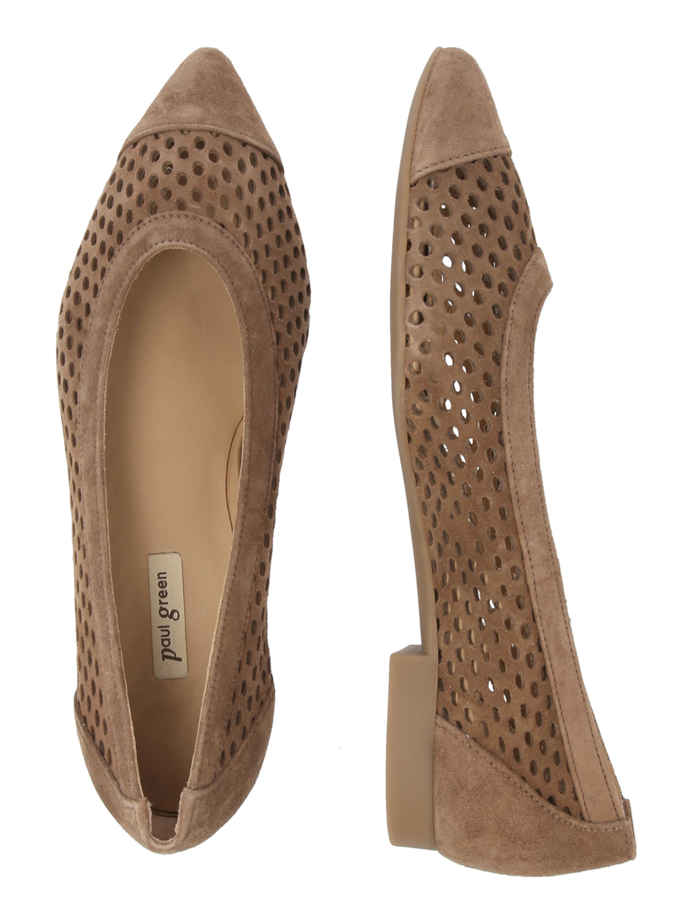 Paul Green Ballet Flats in Brown
