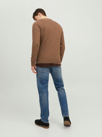 JACK & JONES Pullover 'Atlas' in Braun