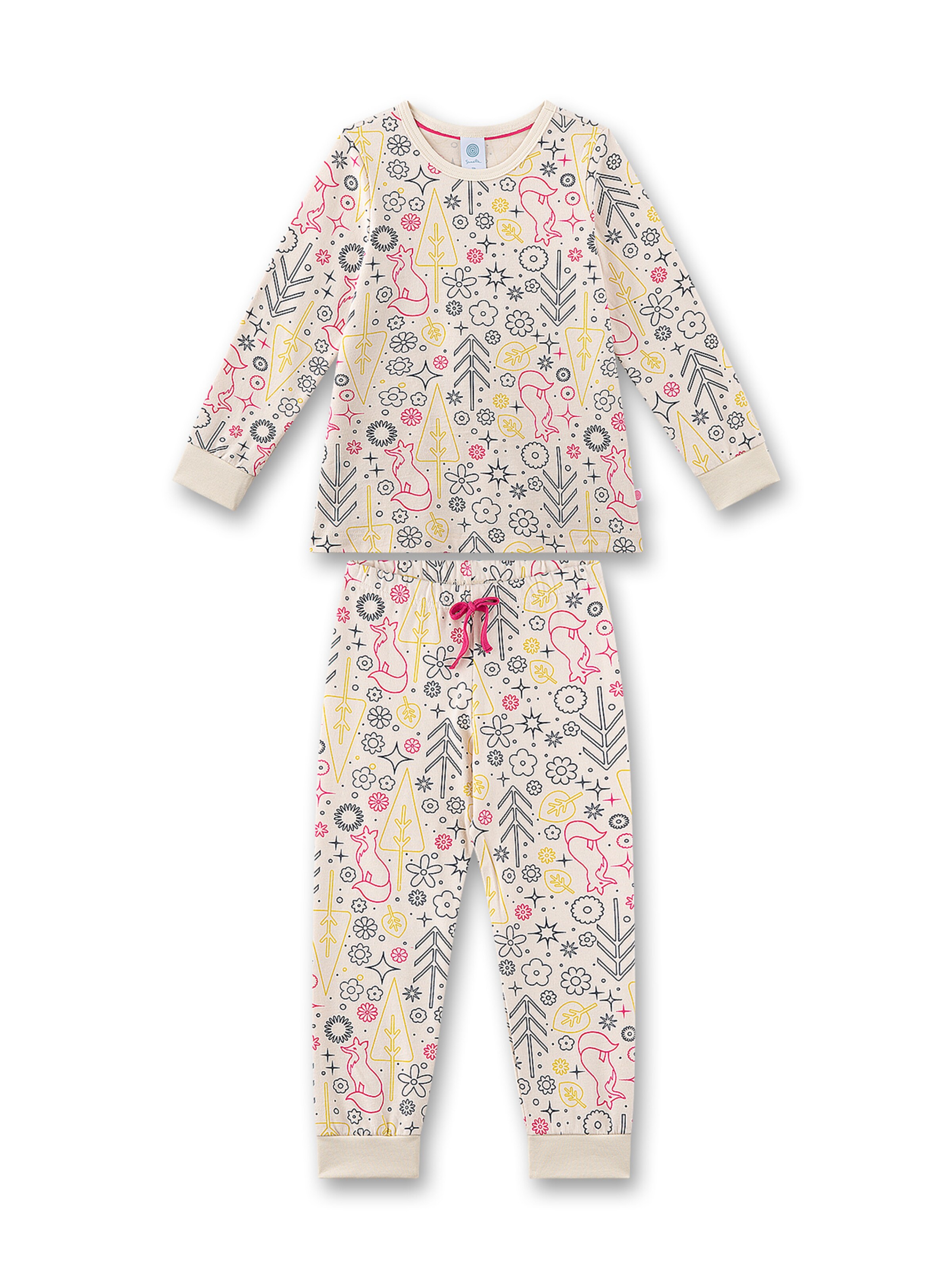 Pigiama di Sanetta in beige: frontale