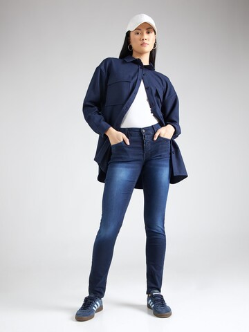 Skinny Jean 'Gerda' Gang en bleu