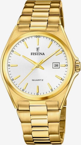 Montre à affichage analogique FESTINA en blanc : devant