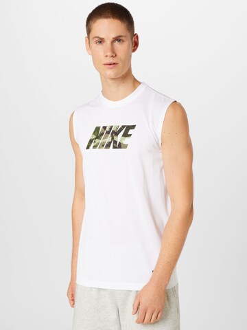 NIKE Performance shirt in White: front