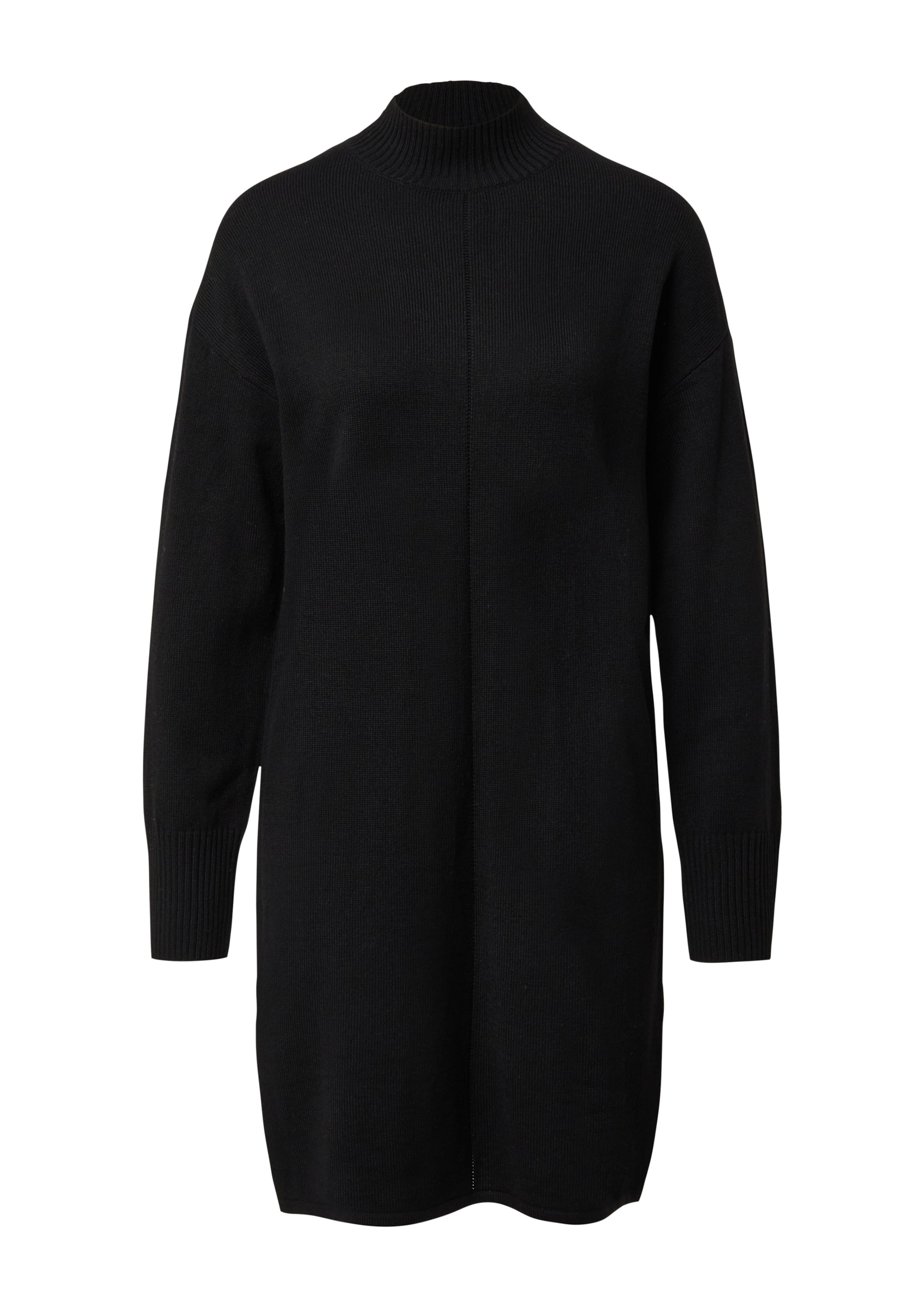 s.Oliver Strickkleid in Schwarz: Vorderseite