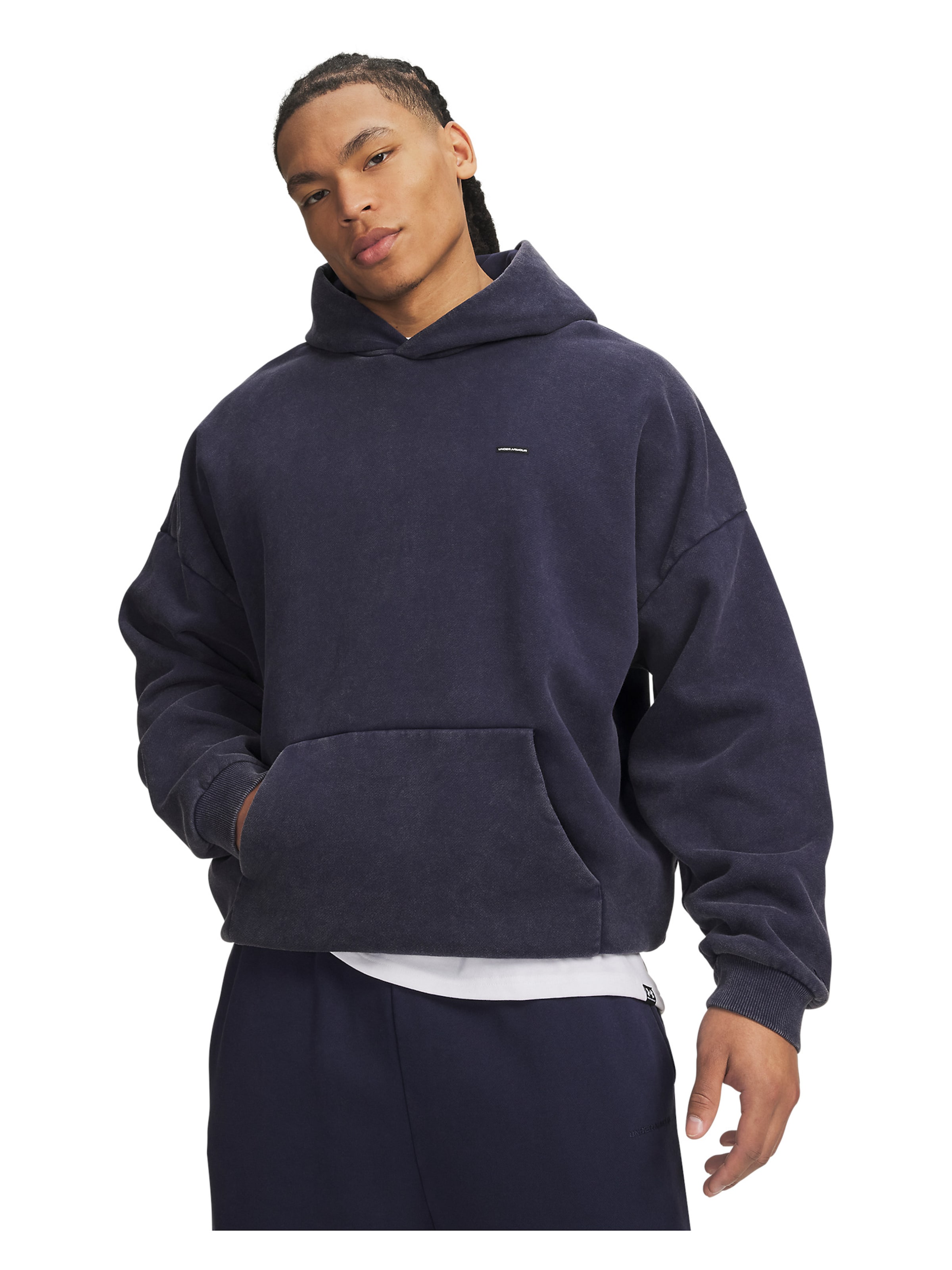 UNDER ARMOUR Sportsweatshirt in Blauw: voorkant