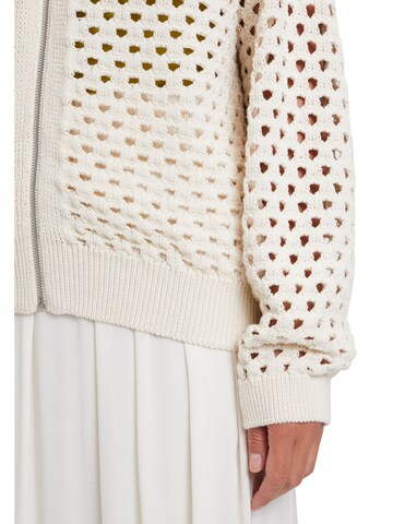 Cartoon Strickjacke in Beige