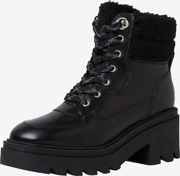 Tamaris - Botim com fivela em preto: frente