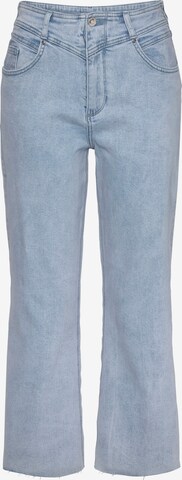 LASCANA Wide leg Jeans in Blue: front